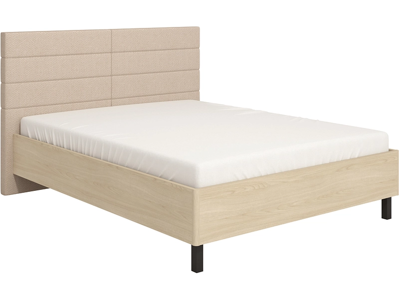 Bett ARBELA 160x200cm stoff eiche