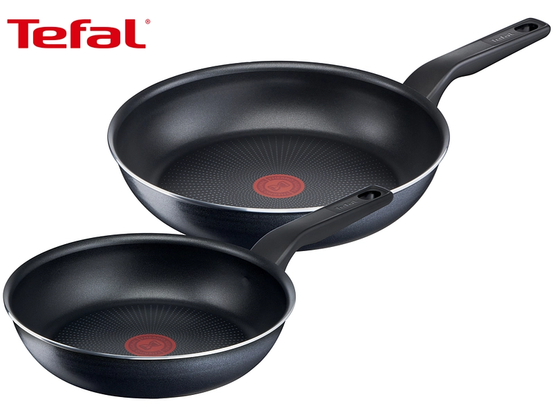 TEFAL Poêle XL FORCE Ø24cm 2 pièces polypropylène noir