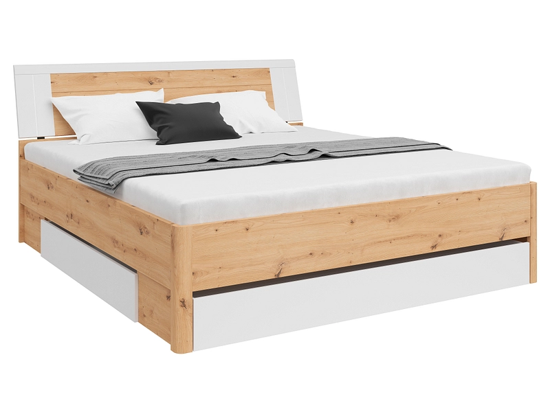 Bett SATURN 180x200cm dekor artisan eiche