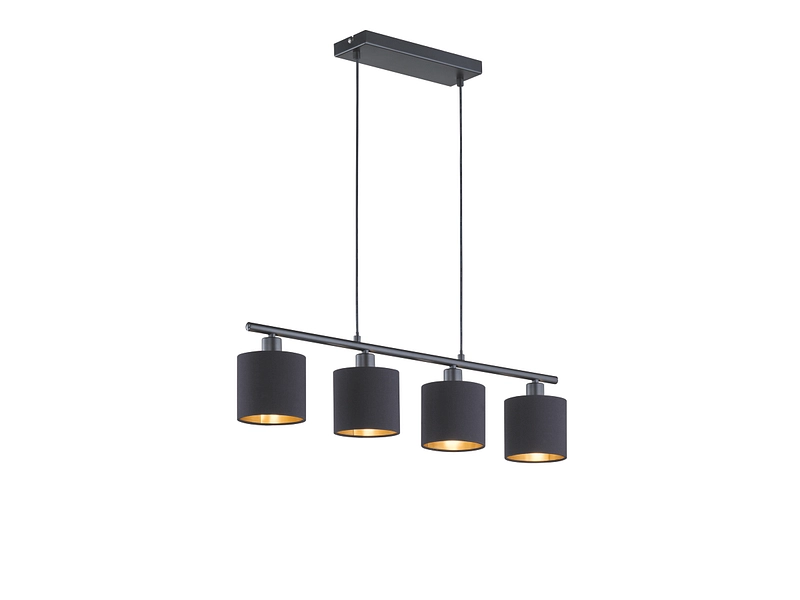 Suspension TOMMY 12x150cm 28W noir