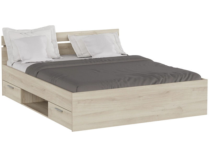Bett MICHIGAN 160x200cm matt kronberg-eiche
