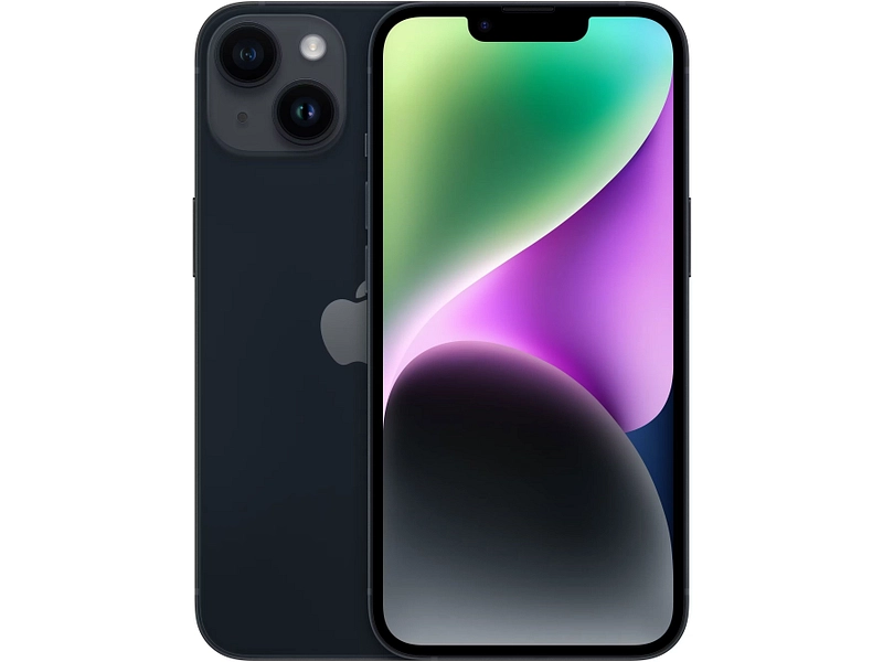 APPLE iPhone 14 schwarz Refurbished B 128GB 5G
