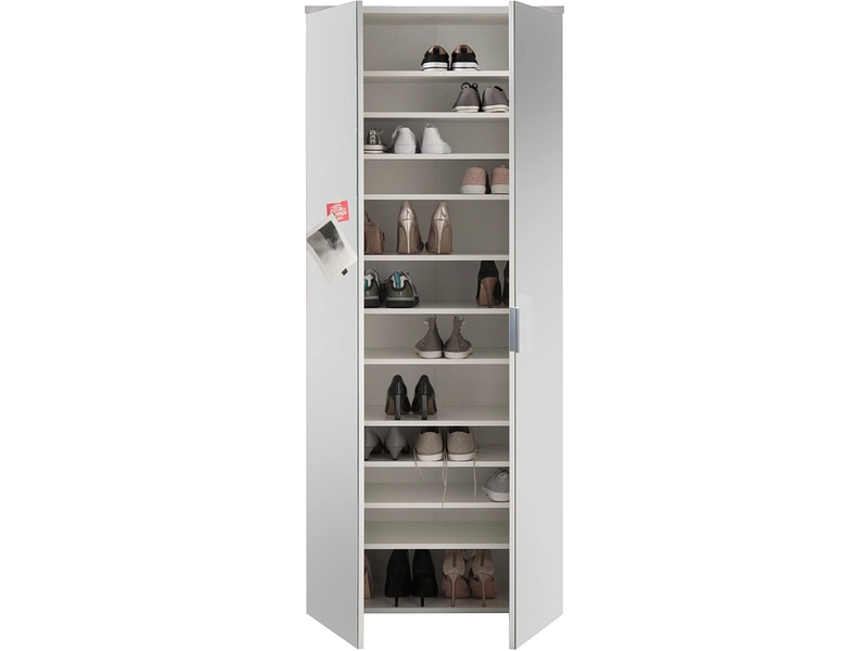 Schuhschrank LINCOLN 48 Paar Schuhe 2 Türen weiss