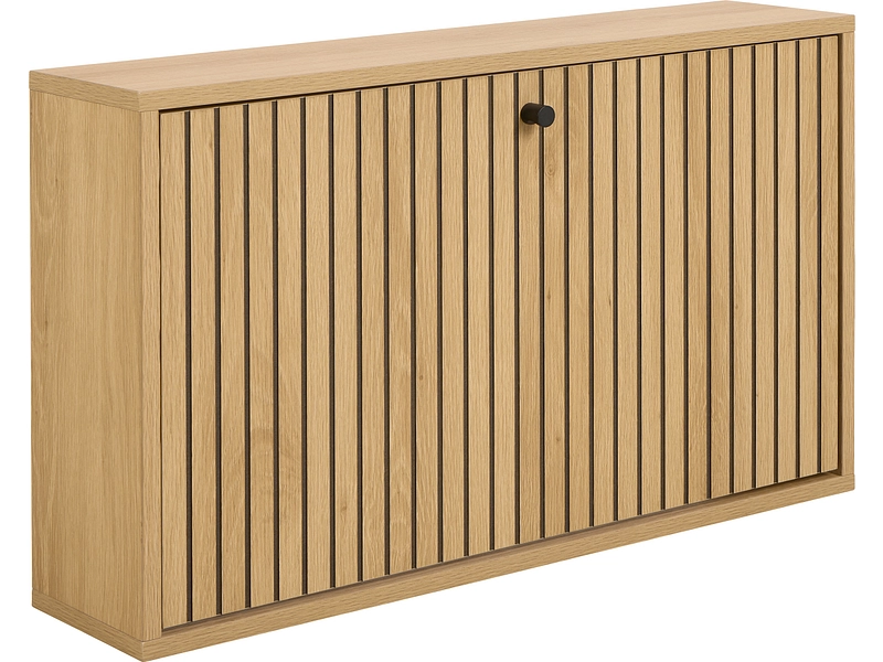 Schuhmöbel ALBANY 4 Paar Schuhe 1 Tür 1 Klappe natürliches holz