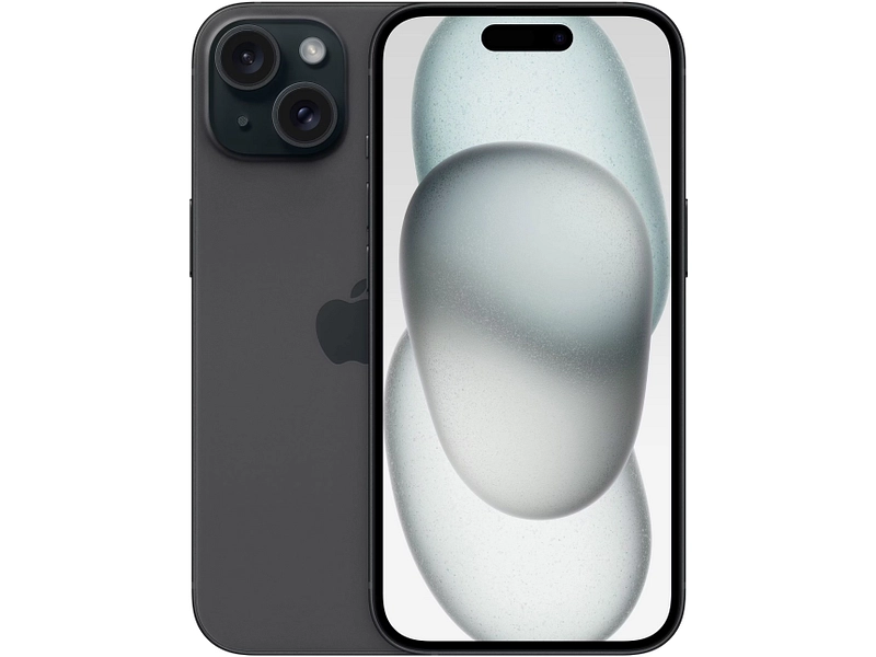 APPLE iPhone 15 schwarz Refurbished B 128GB 5G