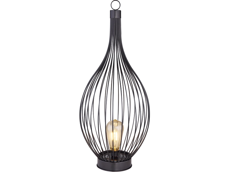 Solarlampe SOLAR RIKO 25cm x 57cm 0.06W schwarz