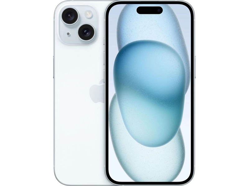 APPLE iPhone 15 blau Refurbished A 128GB 5G