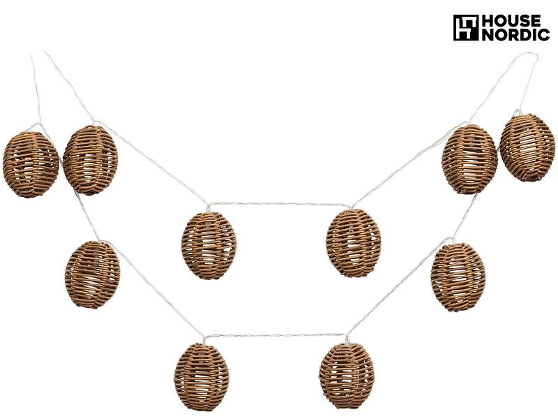 Solar-Lichterkette CARLISLE LED STRING LIGHT 6cm x 32cm 0.72W natürliches holz
