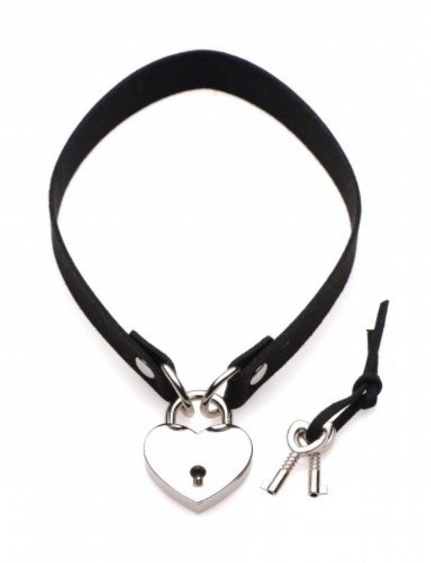 Master Series »Lock-It Heart« Halsband mit Schloss
