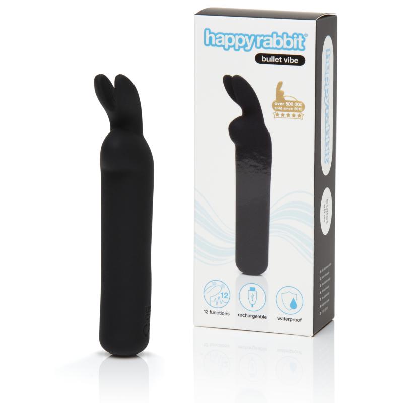 Happy Rabbit – Bullet Vibrator – Wiederaufladbar & Schwarz