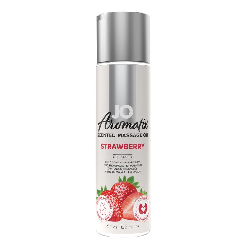 JO - Aromatix Duftende Massageöl Erdbeere - 120 ml