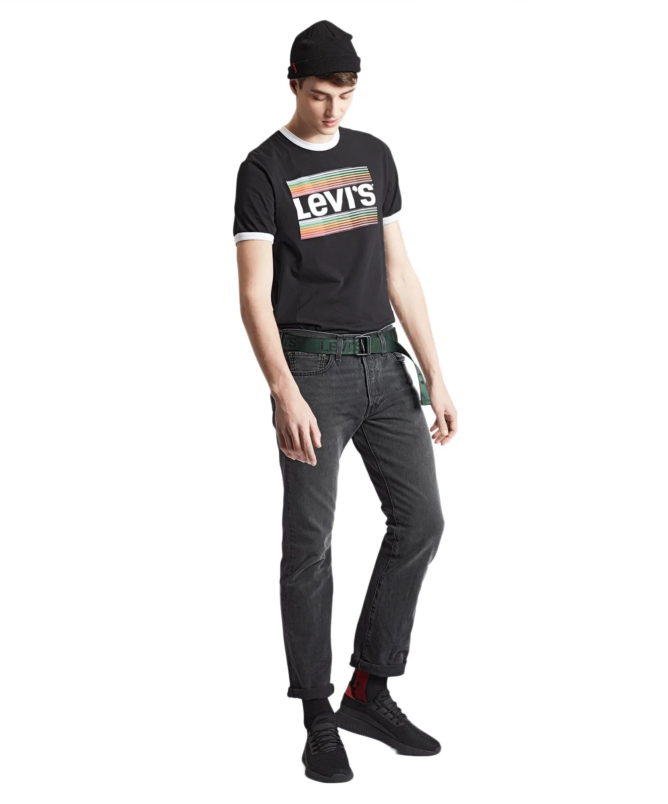Levis Straight Leg Jeans 501 Original in Solice