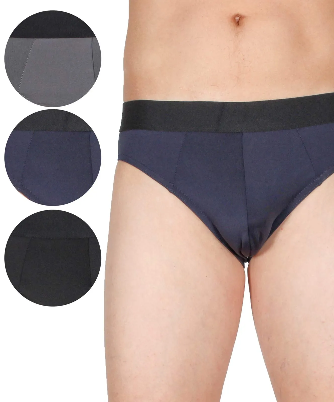 7DAYS Bodywear Herren Slips (3 Stück) mit breitem Elastikbund