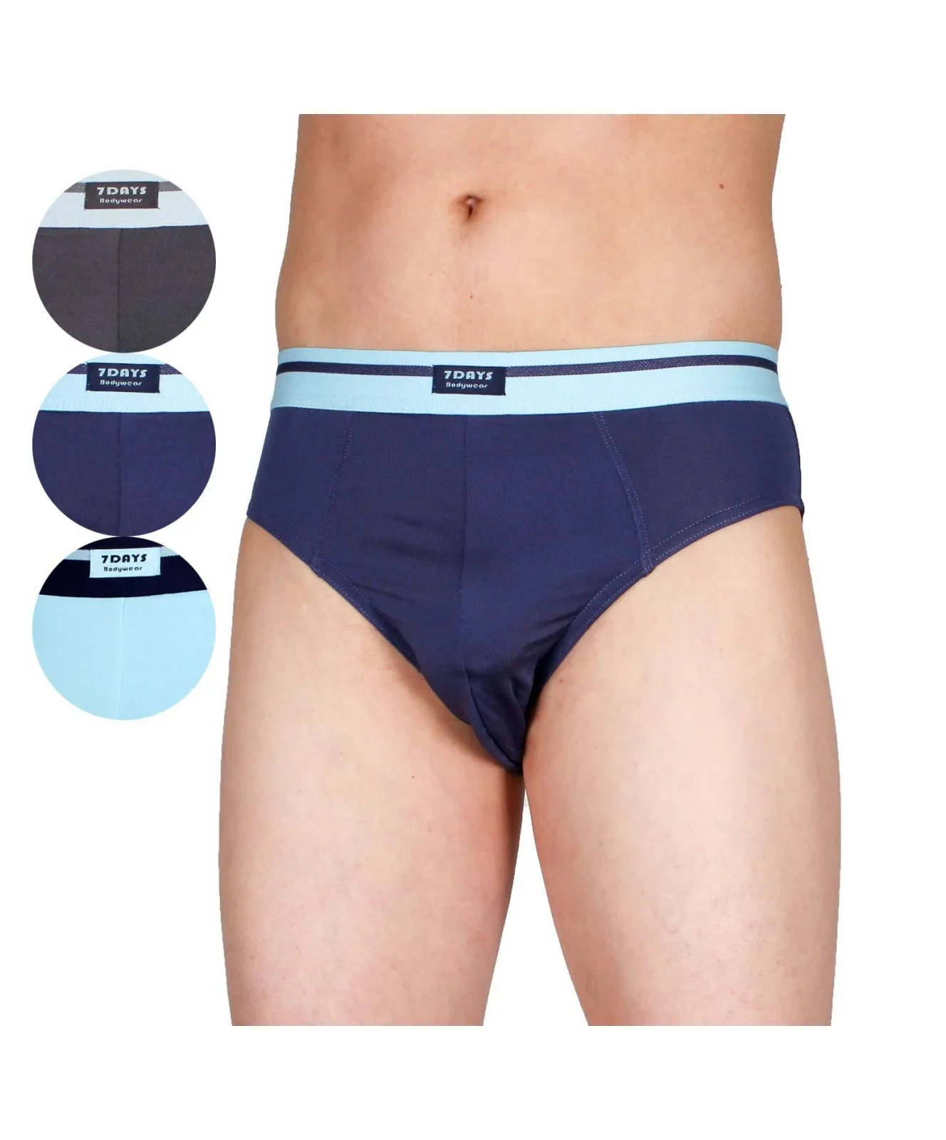 7DAYS Bodywear Herren Slips aus Microfaser im 3er-Pack