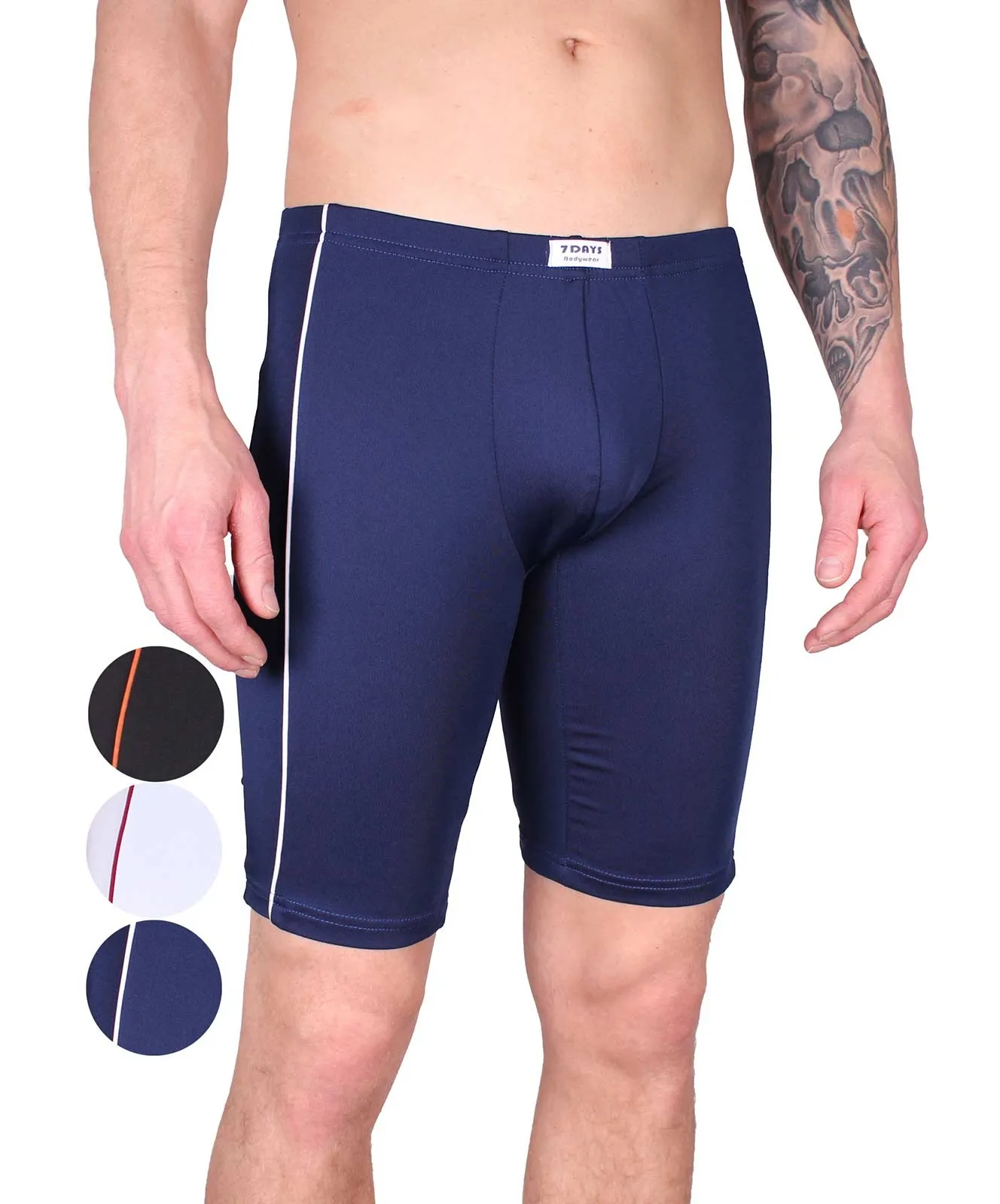 7Days Bodywear Lange Boxershorts (3 Stück) in Microfaser-Qualität