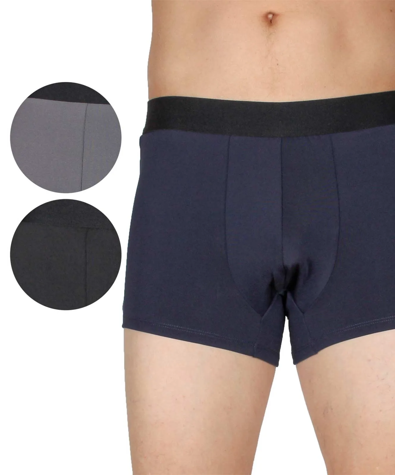 7DAYS Bodywear Retropants Herren (3 Stück) in dunklen Tönen