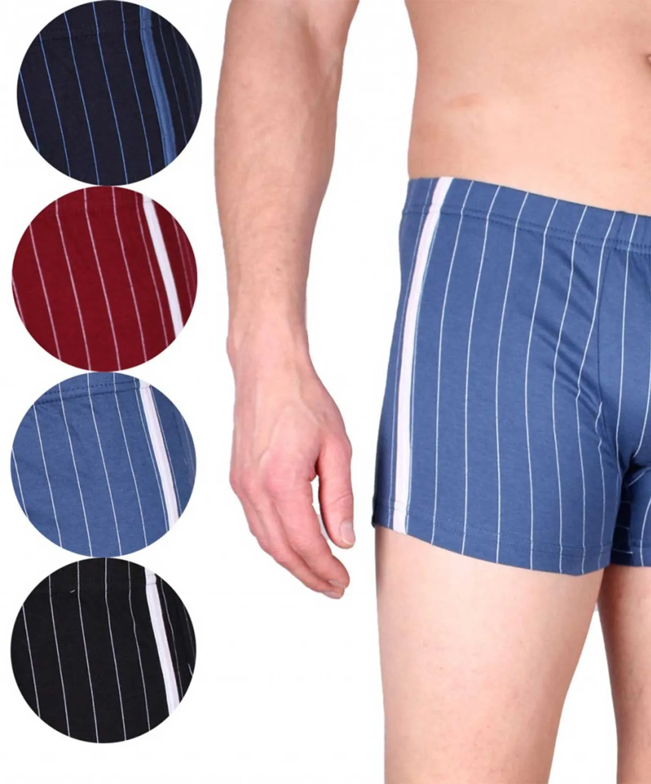 7Days Bodywear Boxershorts Baumwolle (4 Stück) in Streifendesign  
