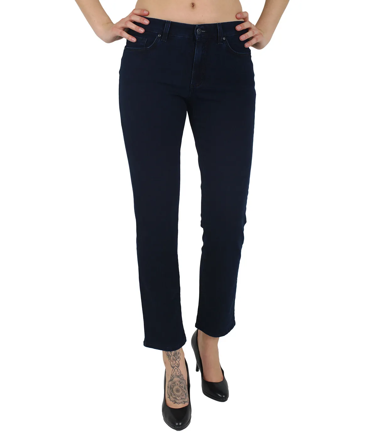 Angels Straight Leg Jeans Cici in Stone