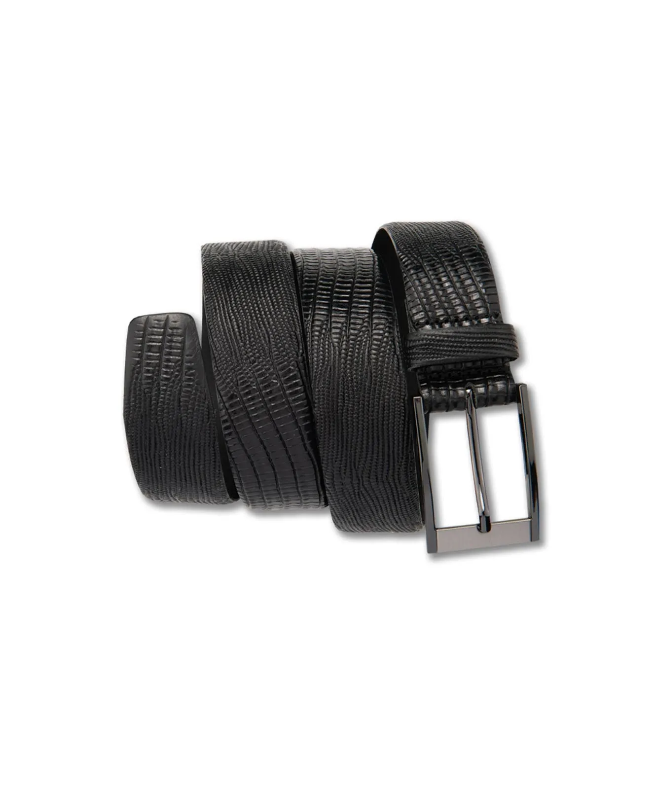 Bernd Götz Herren Gürtel aus genarbtem Schwarz Vollrindsleder