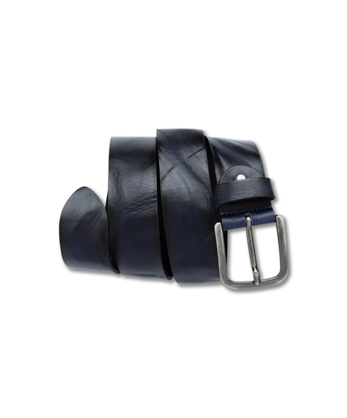 Bernd Götz Ledergürtel Herren 402853 - 4cm Walkledergepr. Gürtel in Dunkelblau