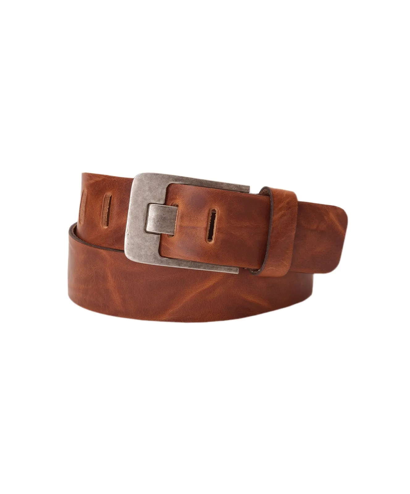 Bernd Götz Herren Gürtel - Used Look - Cognac