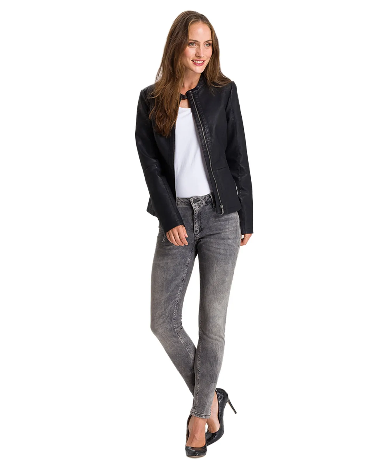 Cross High Waisted Jeans Alan in Anthracite