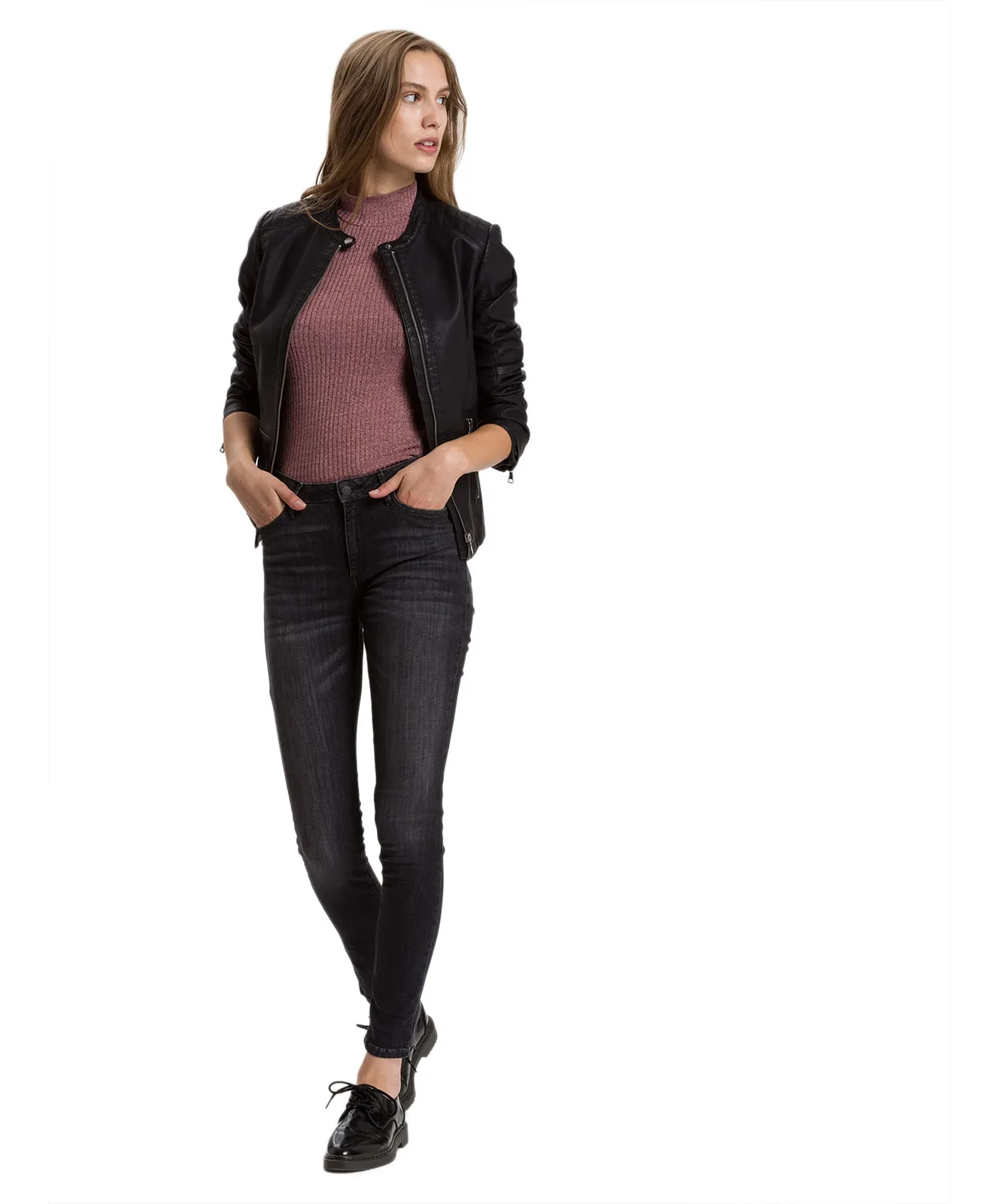 Cross High Waisted Jeans Alan in Grey Used