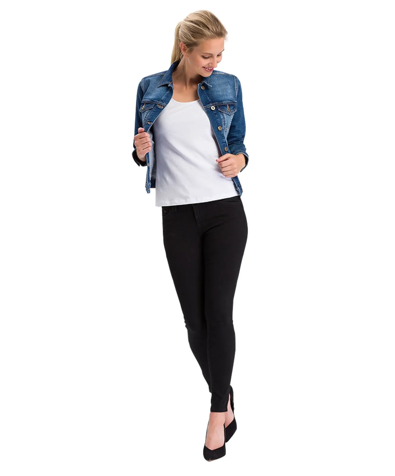 Cross 7/8 Jeans Giselle in Black