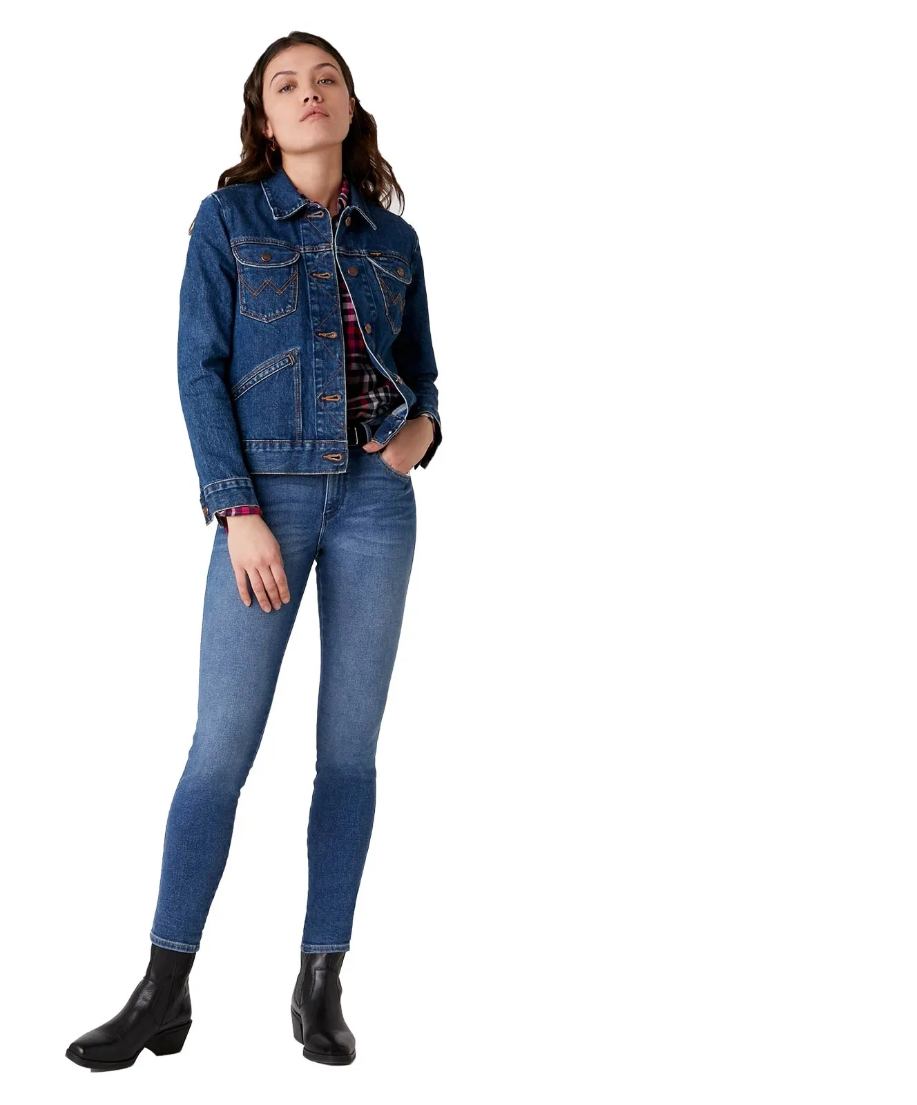 Wrangler Röhrejeans Skinny in Air Blue