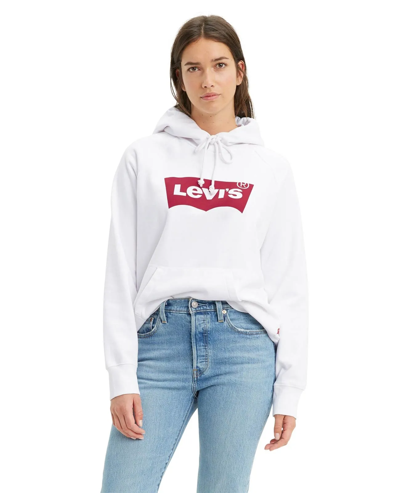 Levis Kapuzenpullover Graphic Sport in White
