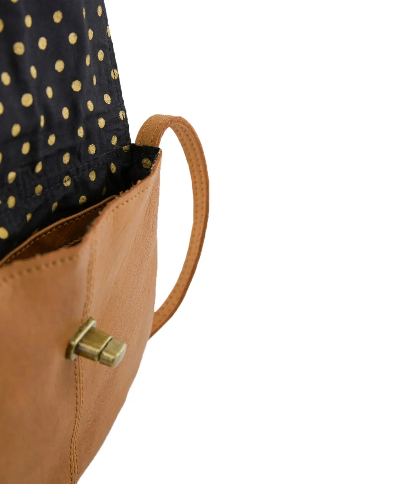 Pieces Handtasche Damen in Cognac