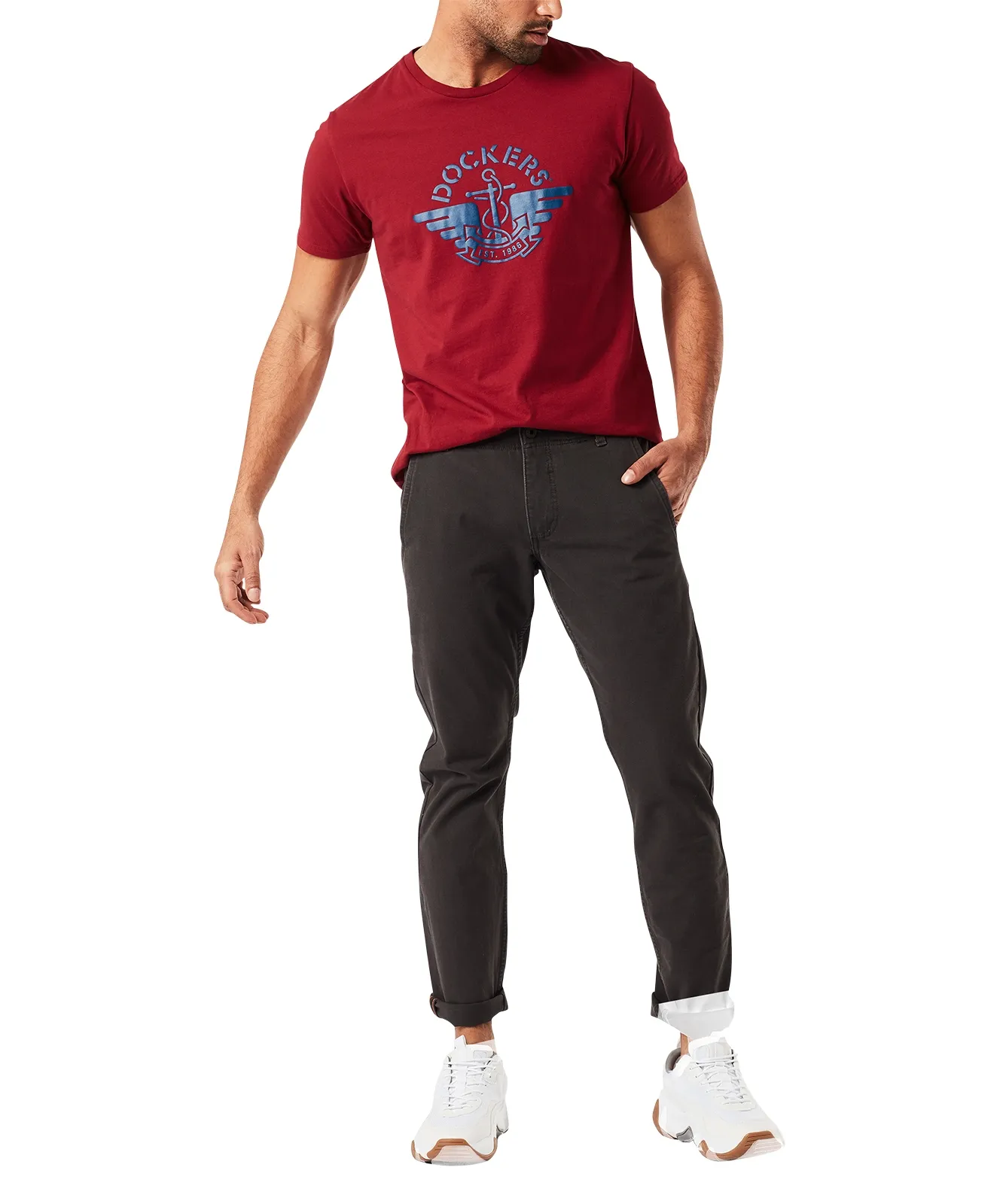 Dockers Chino Hose Alpha Khaki 360 Skinny in Steelhead