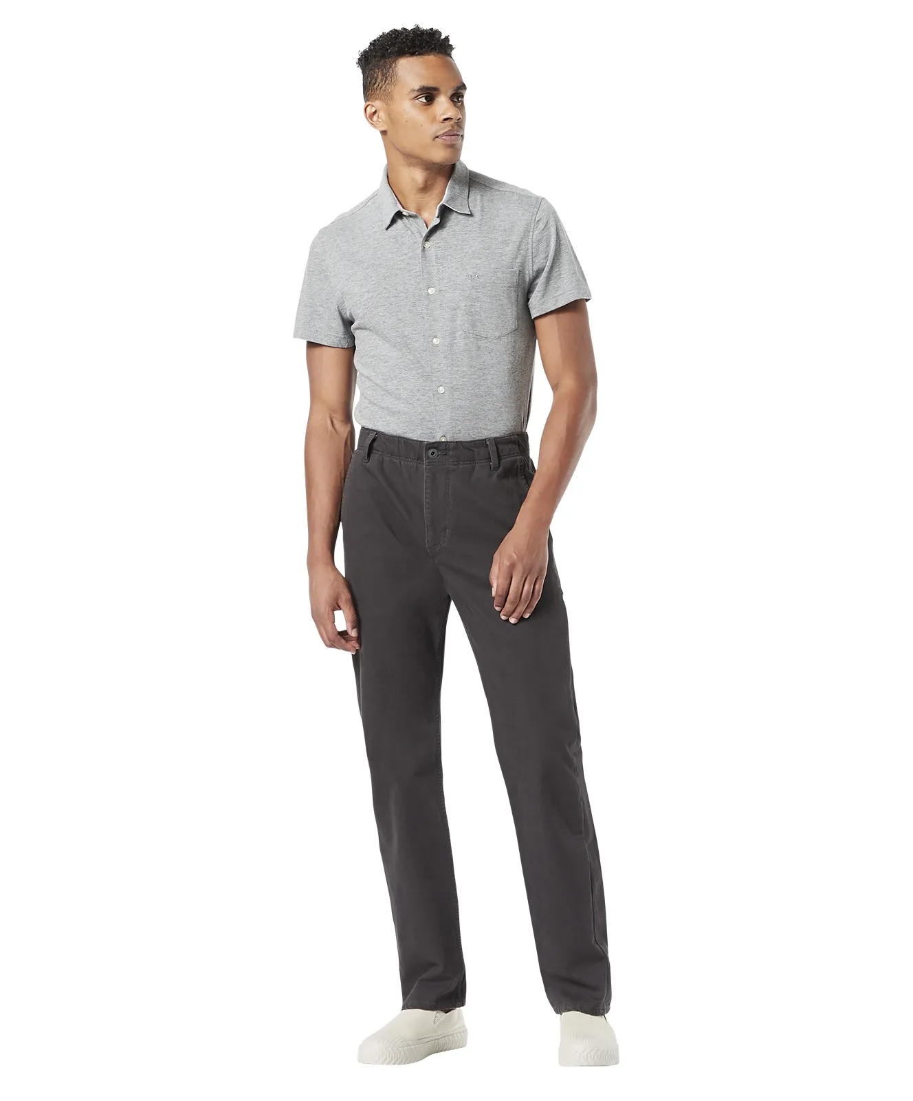 Dockers Chino Hose Alpha Slim in Steelhead