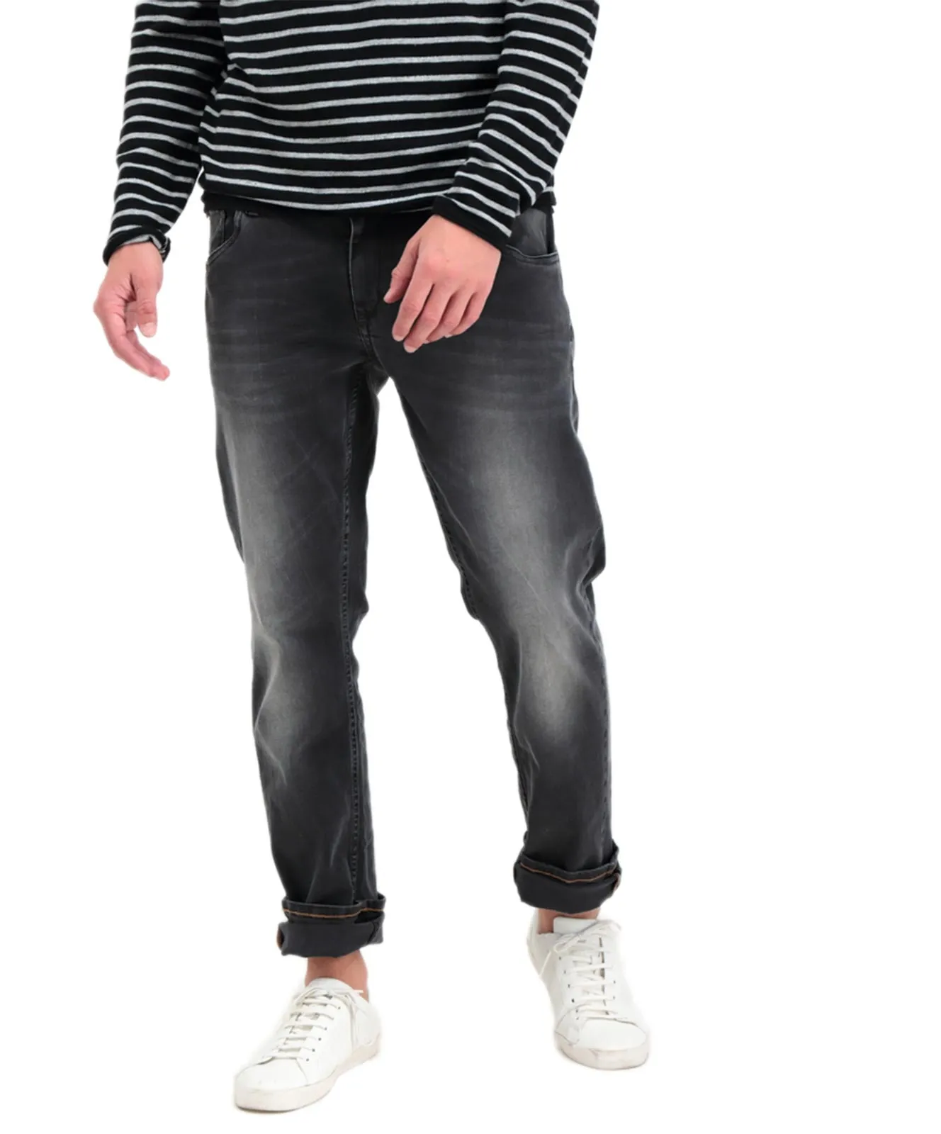 Garcia Tapered Jeans Russo in Black Used