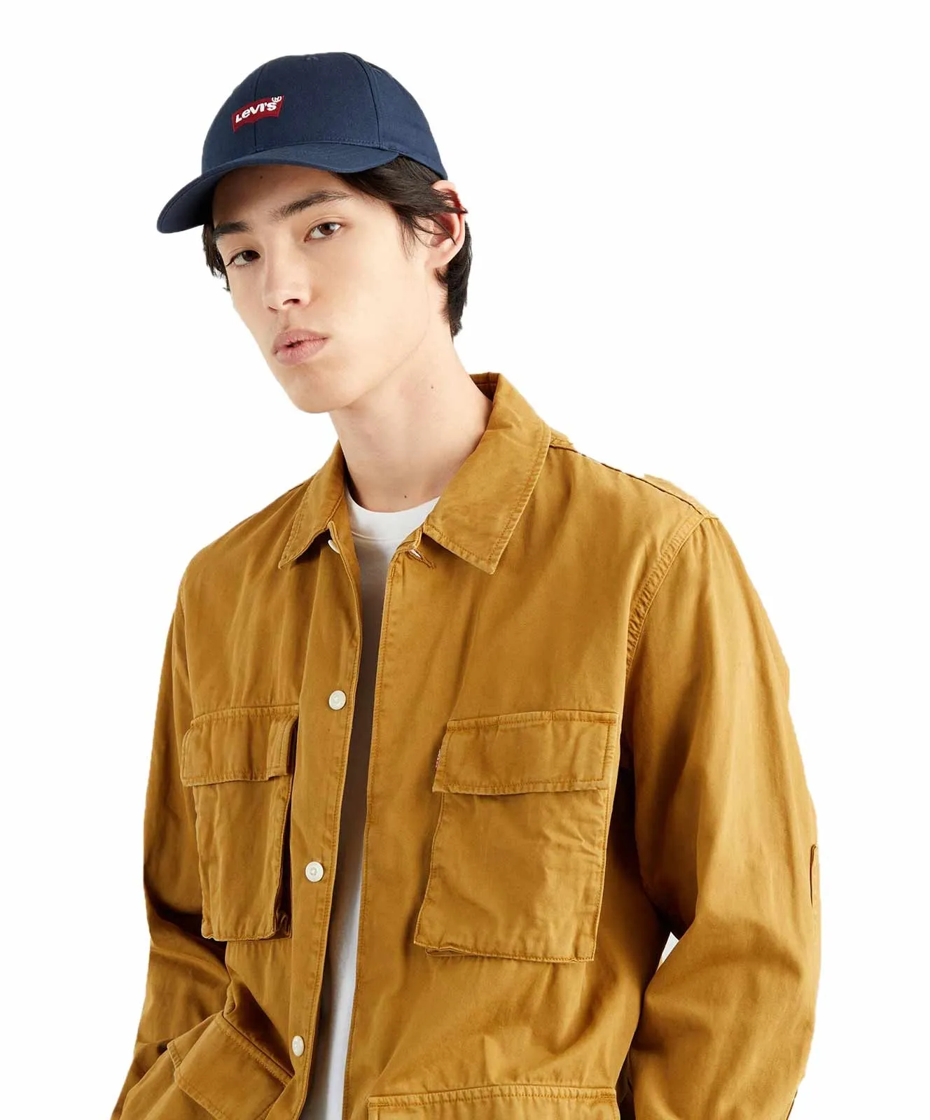 Levis Herren Basecap Batwing Flexfit in blauem Navy