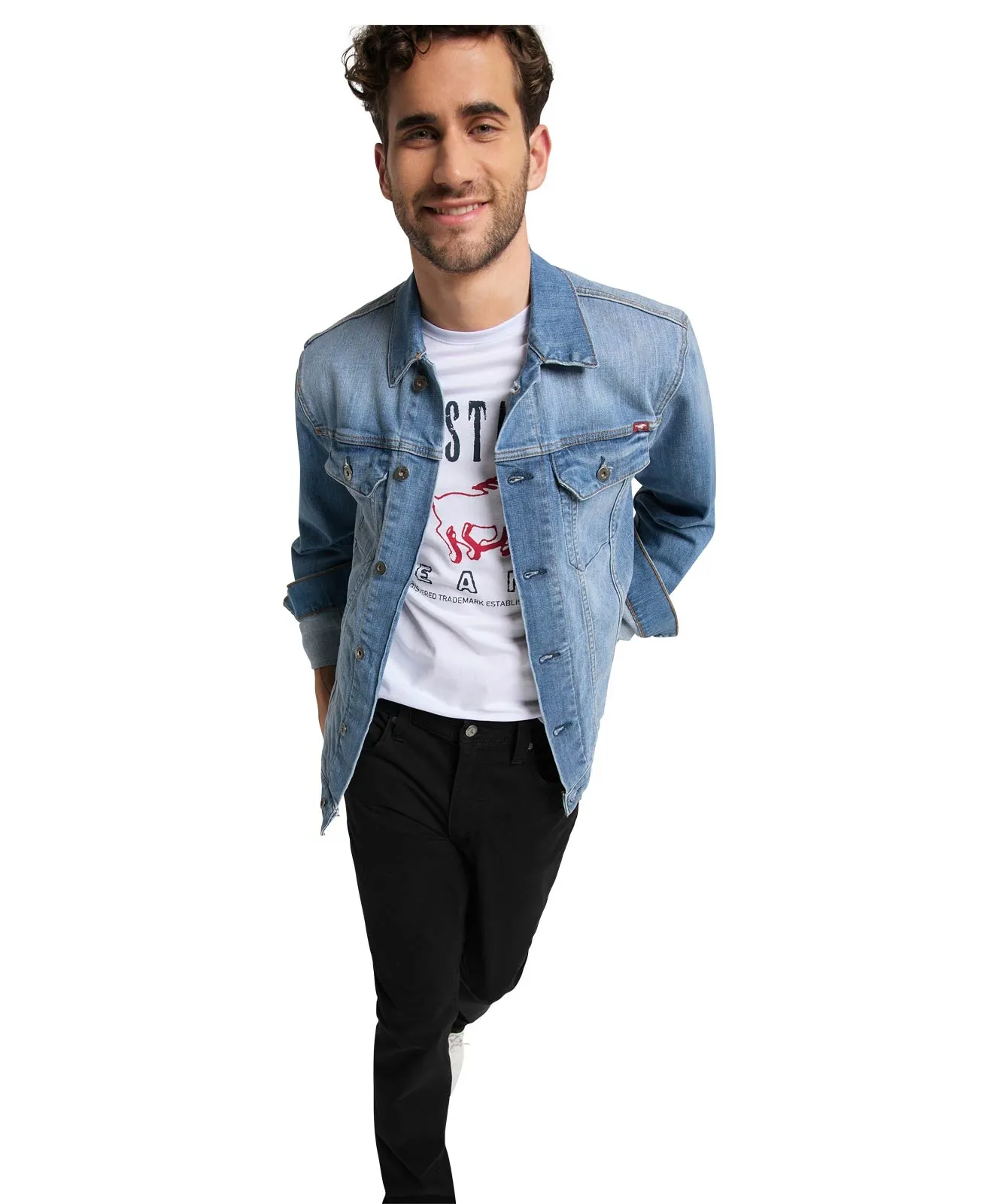 Mustang Slim Fit Jeans Washington in Black