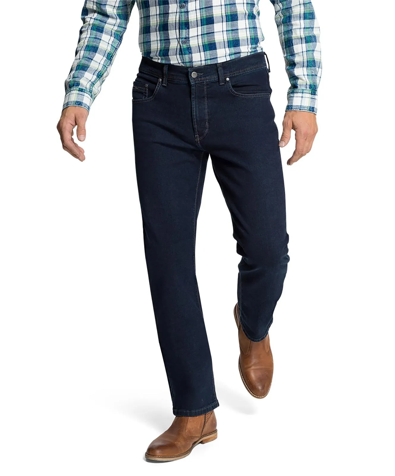 Pioneer Stretch Jeans Rando 1680 in Blue/Black