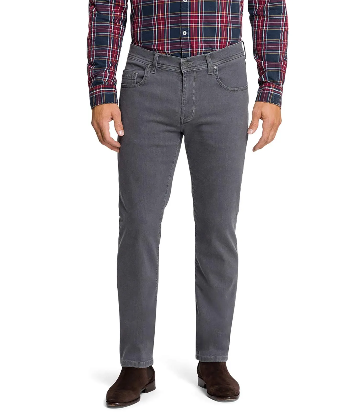 Pioneer Straight Jeans Rando 1680 in Dark Grey Stonewash