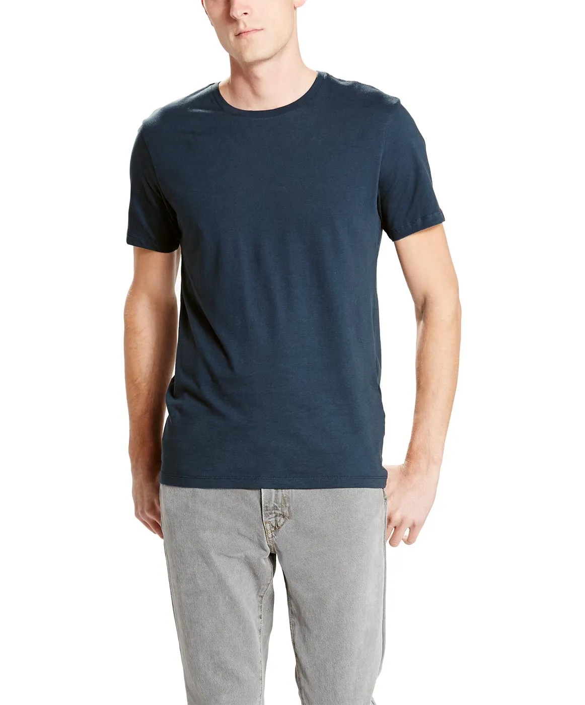 Levis T-Shirt Slim Fit Slim 2 Pack Crew Tee in Navy / White
