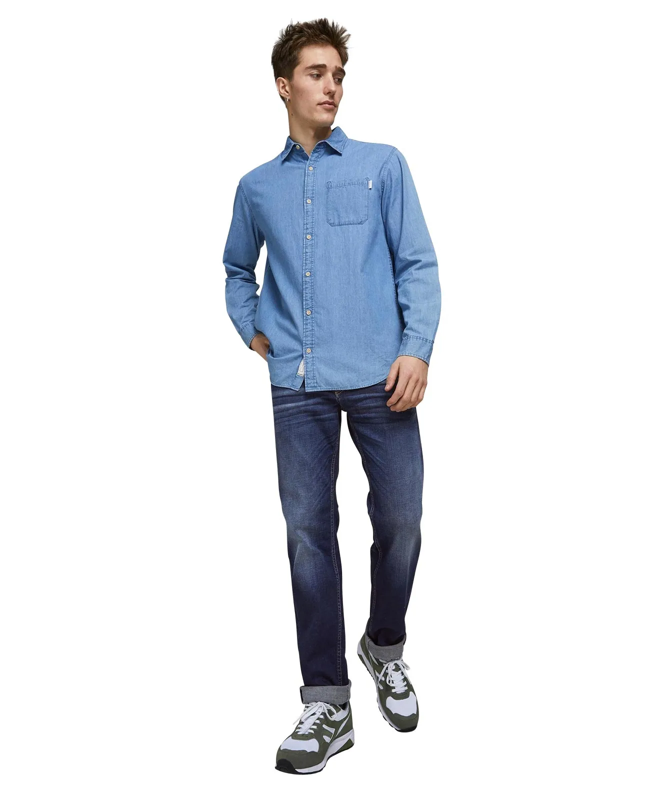 Jack & Jones Jeans Regular Fit Clark im Used-Look
