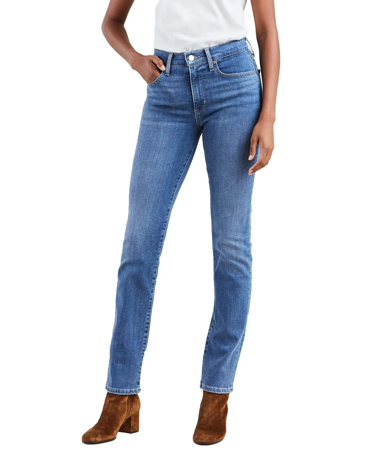 Levis High Waisted Jeans 724 in Second Thought
