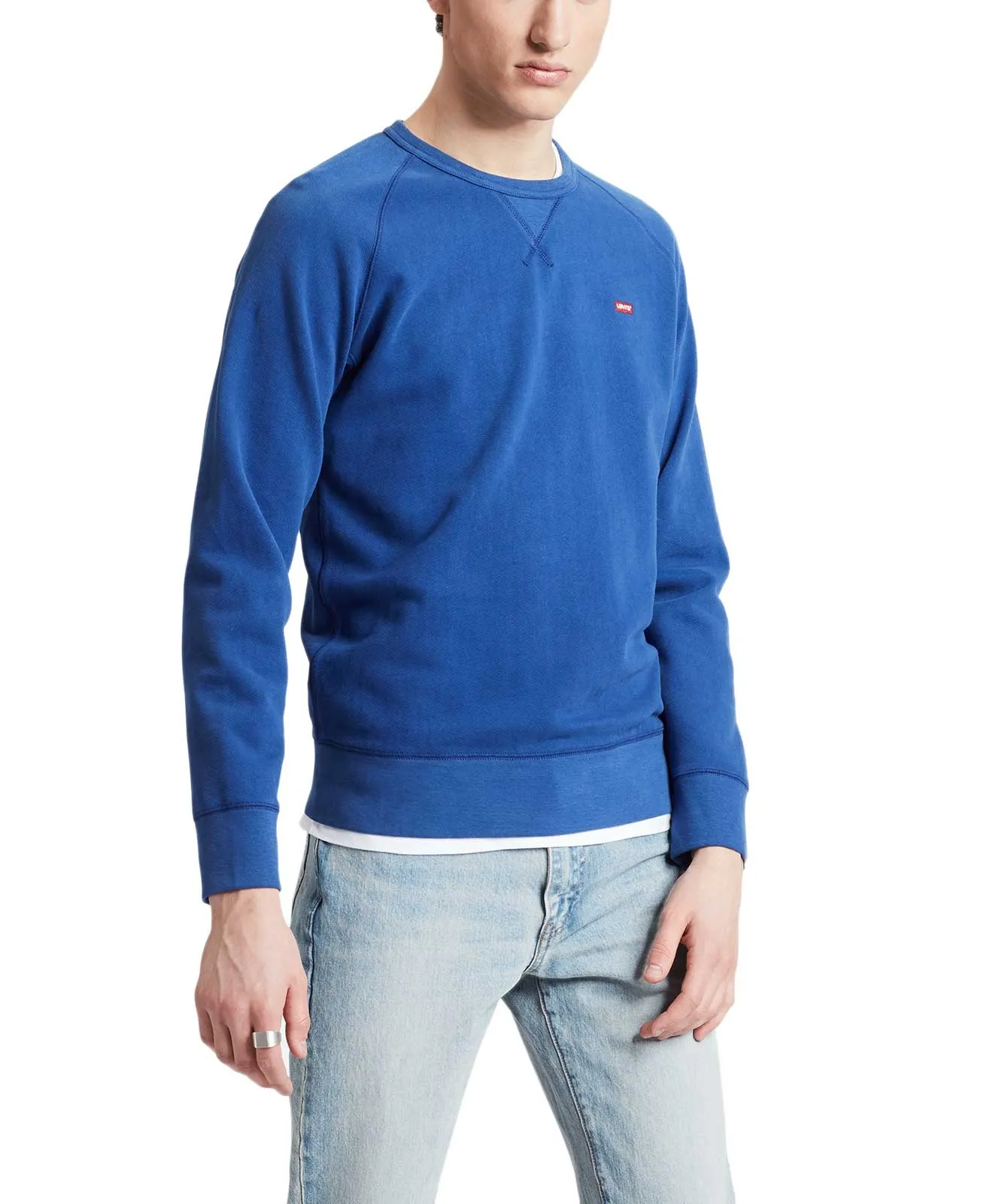 Levis Sweatshirt Regular Fit Original Hm Icon Crew in Sodalite Blue