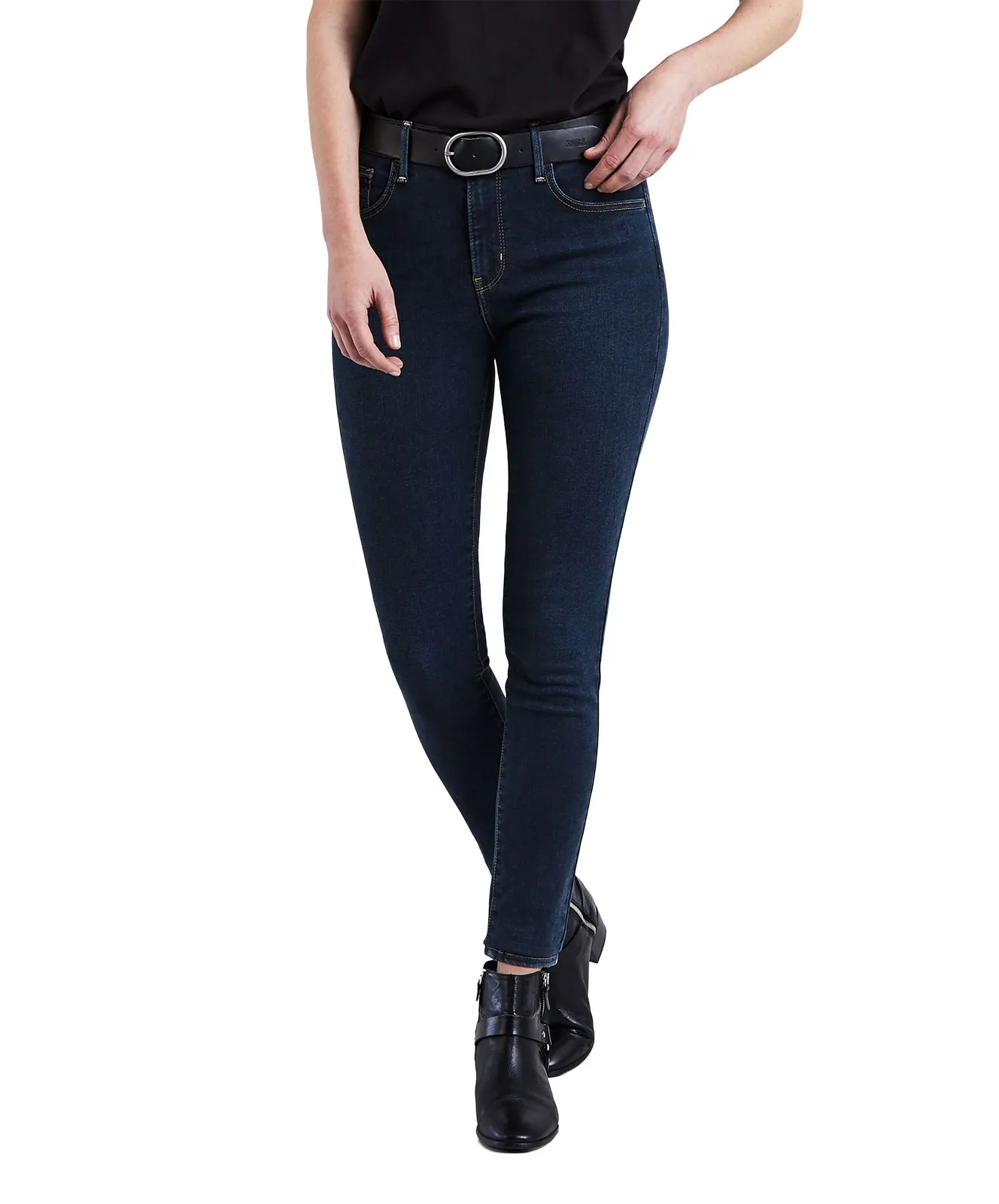 Levis High Waisted Jeans 720 High Rise Super Skinny in Essential Blue