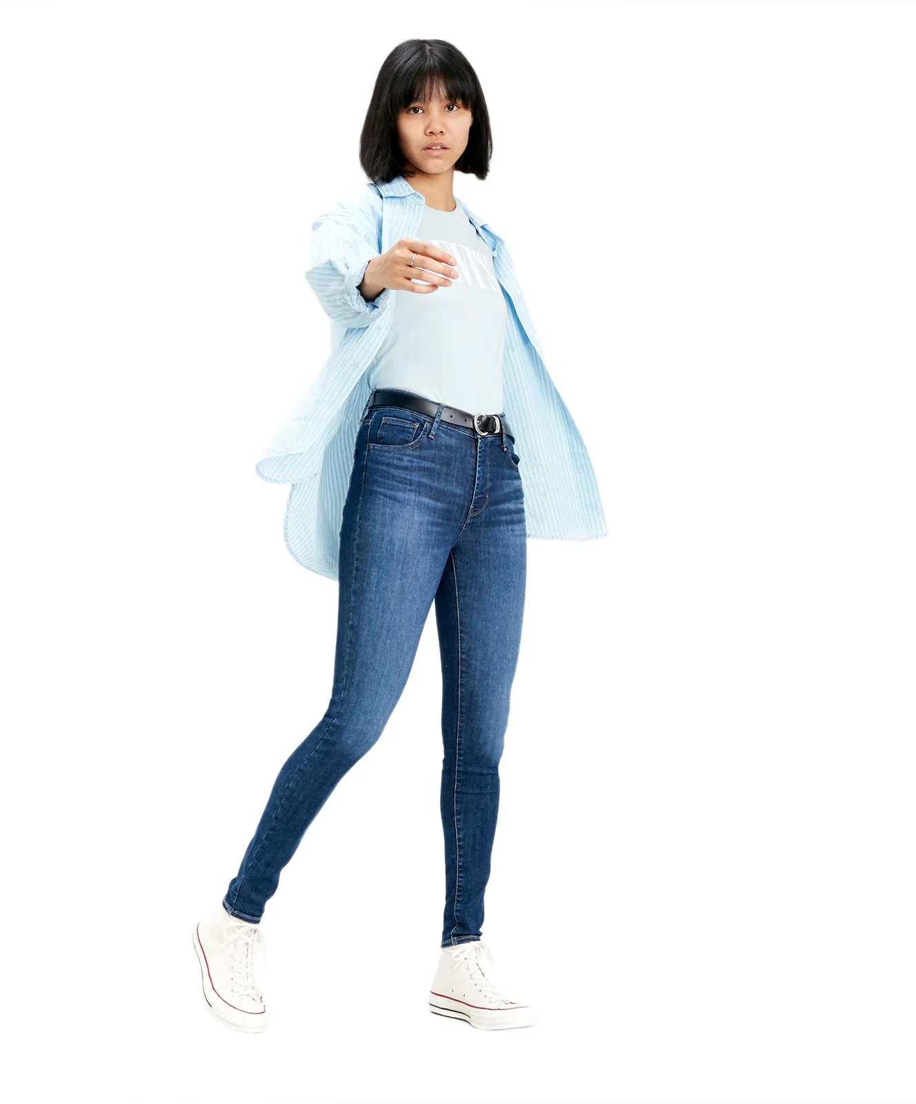 Levis High Waisted Jeans 720 High-Waisted Super Skinny in Echo Storm