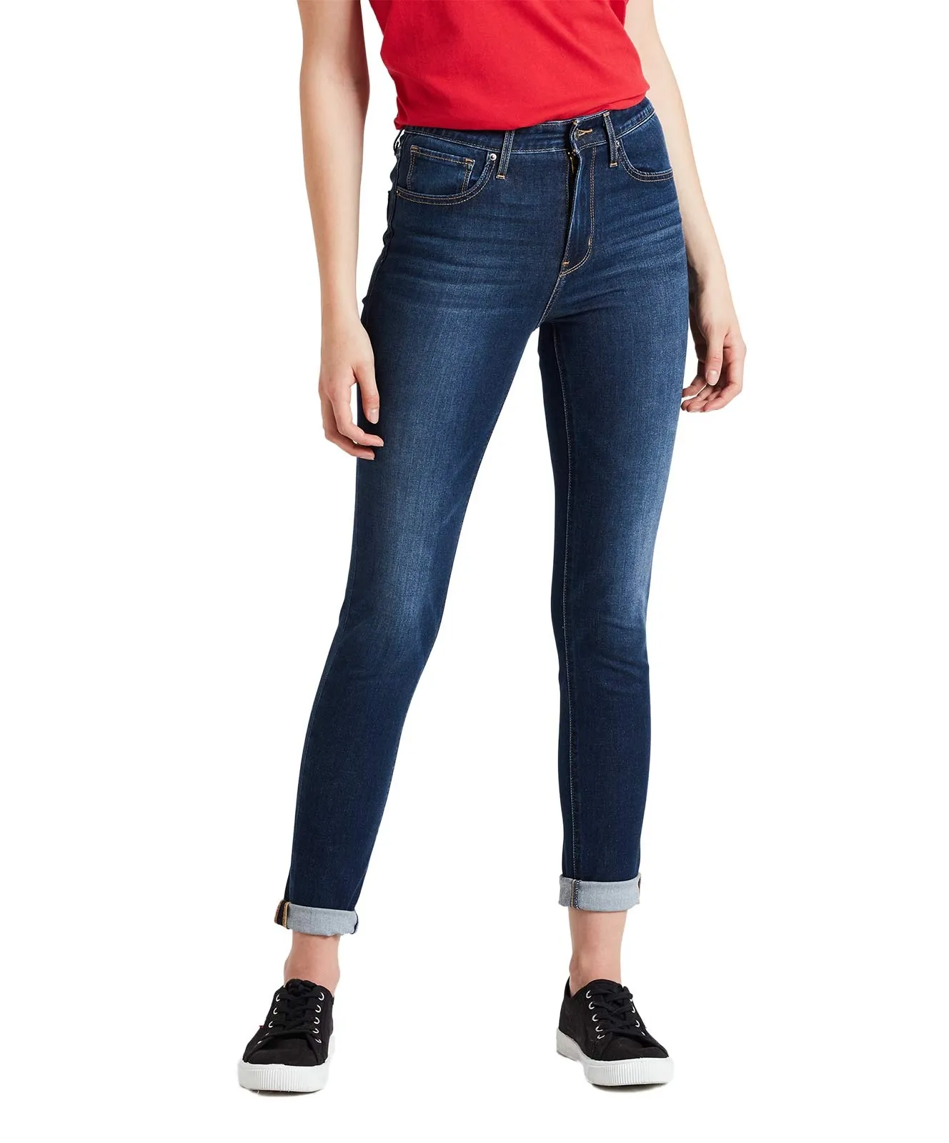 Levis High Waisted Jeans 721 High Rise Skinny in Up For Grabs