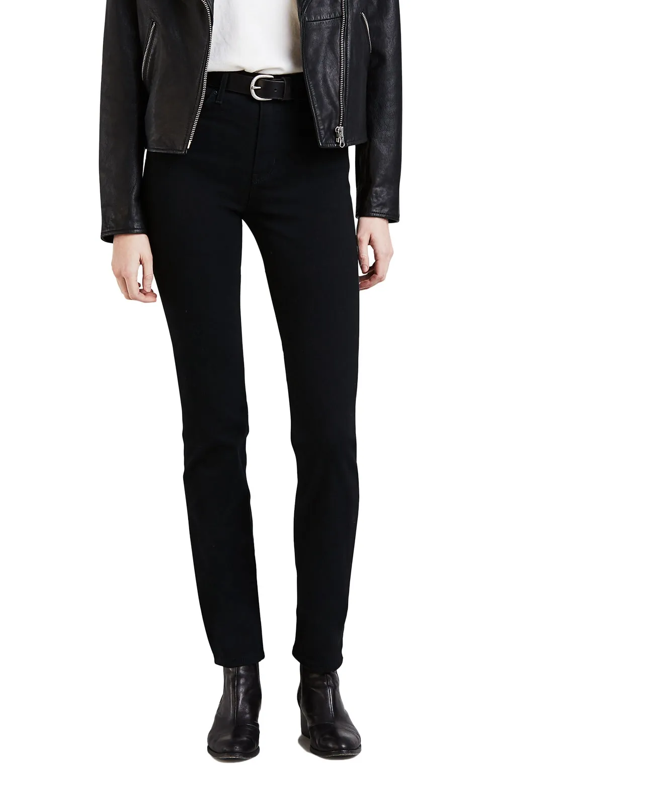 Levis High Waisted Jeans 724 in Black Sheep