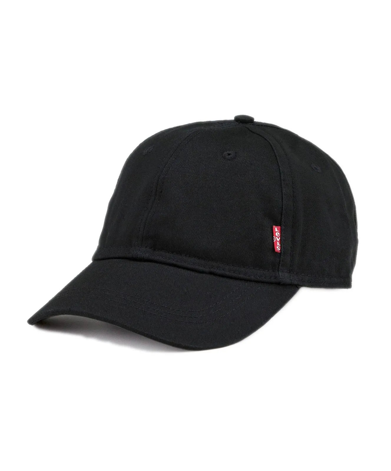 Levis Herren Baseball Cap Classic Twill Red Tab in Schwarz