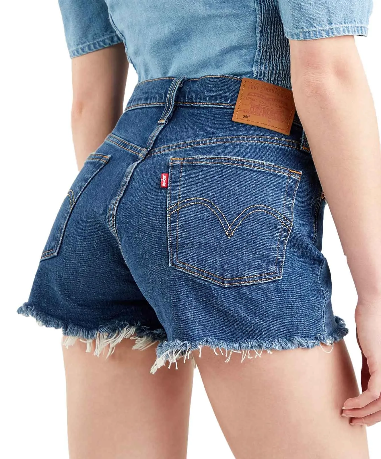 Levis Jeans Shorts 501 Original Short in Salsa Chrstn