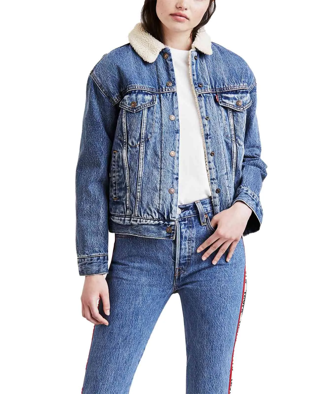 Levis Jeansjacke Ex-Boyfriend Sherpa Trucker in Addicted To Love