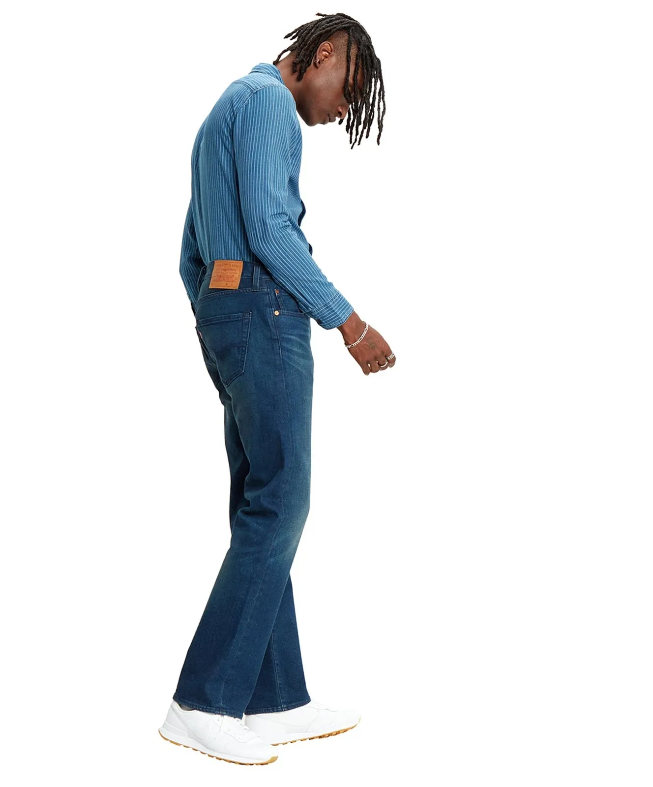 Levis Straight Leg Jeans 501 Original in Solice